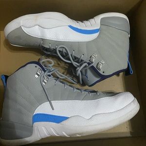 Jordan retro 12 grey and white